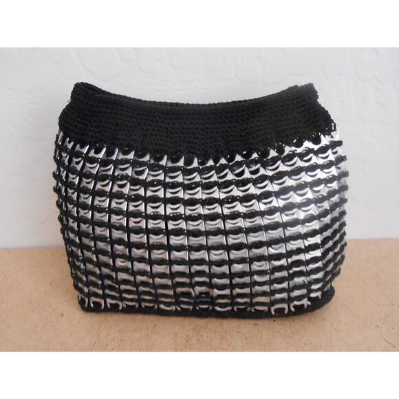 Upcycled Handmade Crochet / Soda Can Tab Purse - Picture 4 of 12